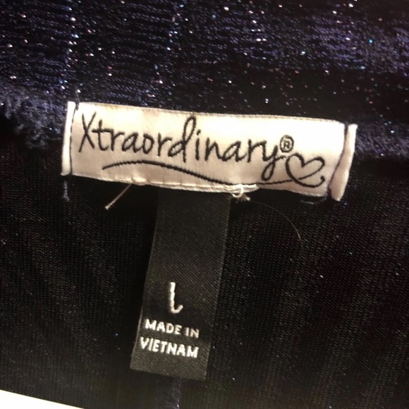 Long - Sleeve Fitted Navy Mini Dress - Picture 2 of 2